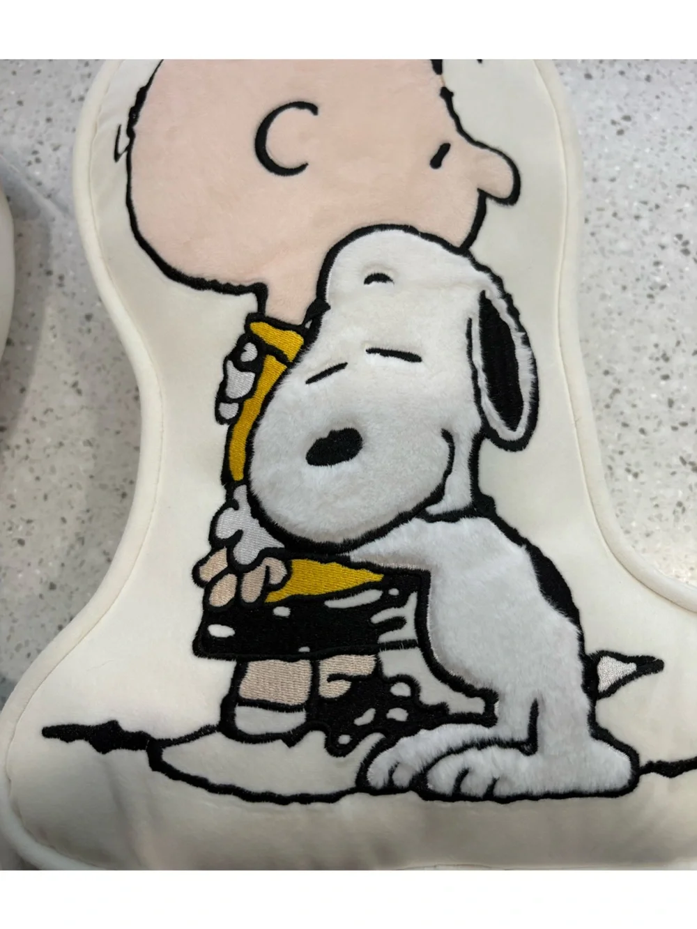 NWT Berkshire Peanuts Character Pillow - Charlie and Snoopy Hugging - set of 2
